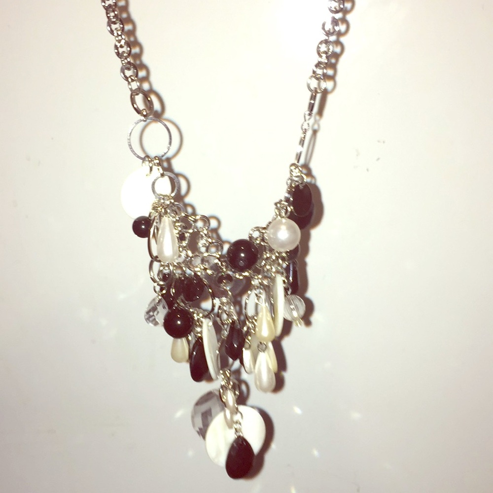 Black and white necklace